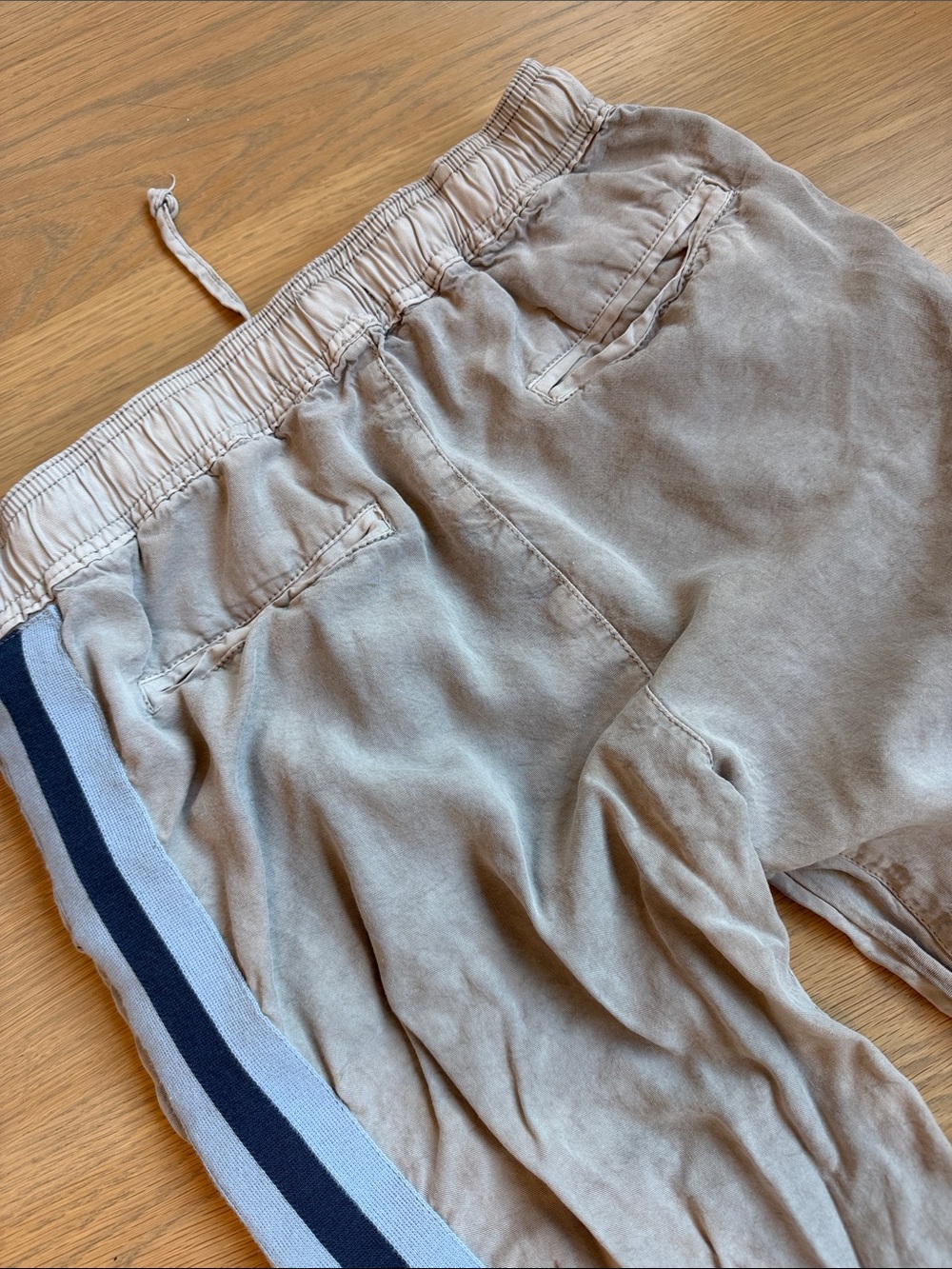 Vintage Havana jogger style tencel elastic waist pants, size medium washed gray - Picture 5 of 5